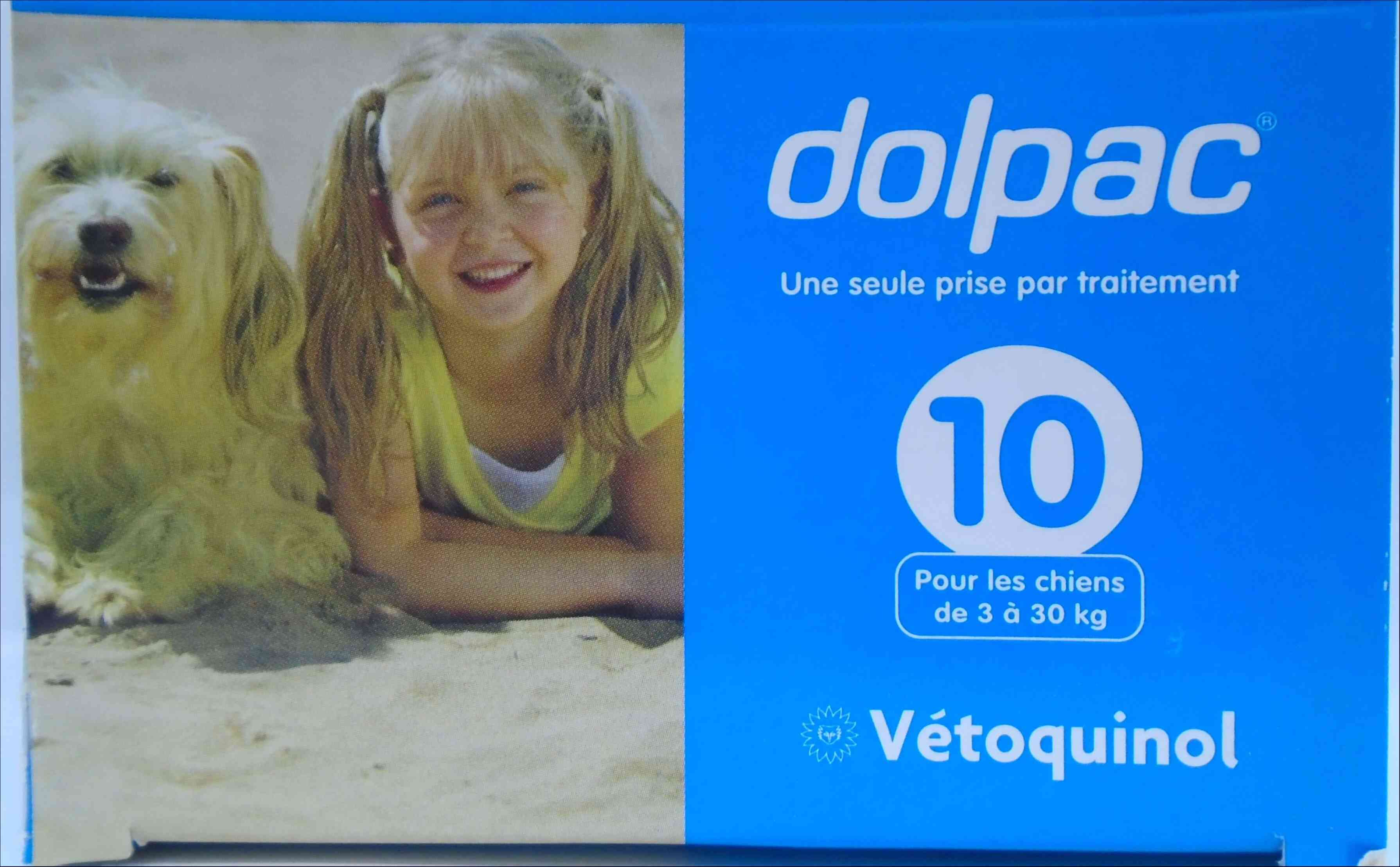 DOLPAC 10 POUR LES CHIENS DE 3 A 30KG BOITE DE 6 COMPRIMES /UNITE