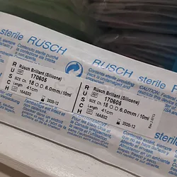 RUSCH STERILE 18CH SONDE FOLEY BRILLANT SILICONE REFERENCE 170605