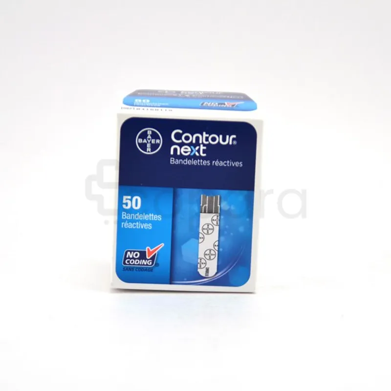 BAYER CONTOUR NEXT BANDELETTES REACTIVES BOITE DE 50