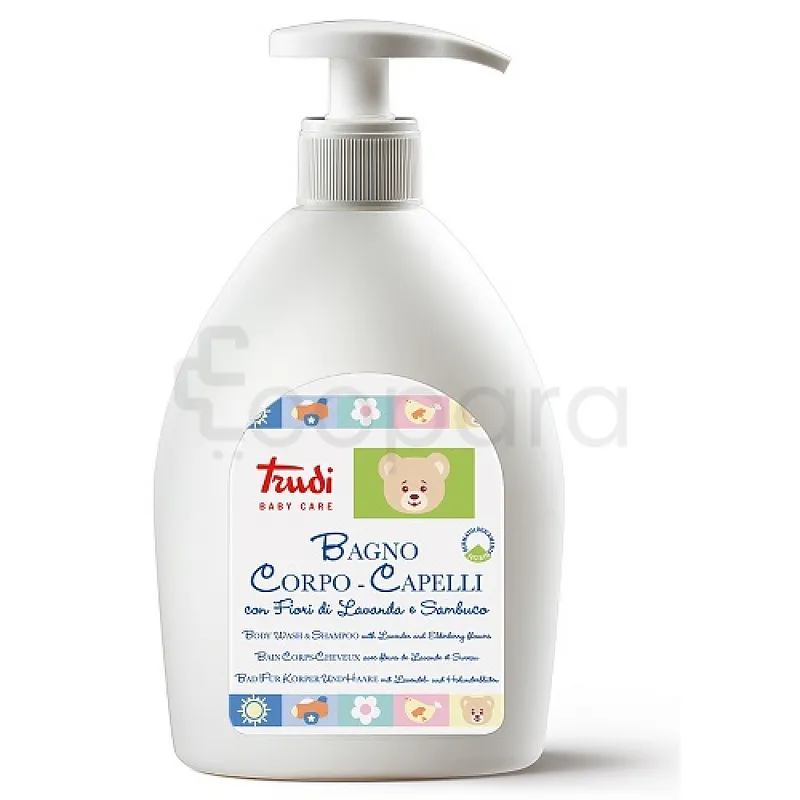 TRUDI BABY CARE BAGNO CORPO CAPELLI BAIN CHEVEUX CORPS 500ML