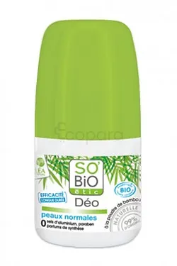 SO'BIO ETIC DEODORANT A LA POUDRE DE BAMBOU PEAUX NORMALE 50ML