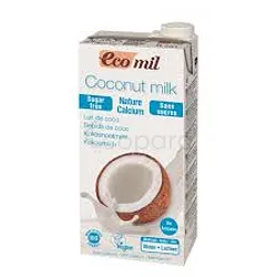 ECOMIL COCONUT MILK LAIT DE COCO NATURE CALCIUM SANS SUCRE 1L
