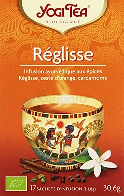 YOGI TEA REGLISSE INFUSION BOITE DE 17 SACHETS