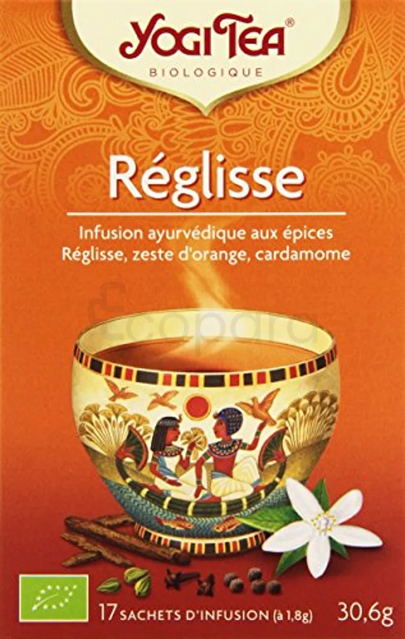 YOGI TEA REGLISSE INFUSION BOITE DE 17 SACHETS