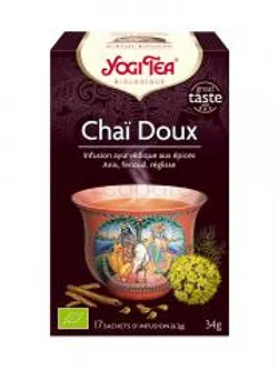 YOGI TEA CHAI DOUX INFUSION BOITE DE 17 SACHETS
