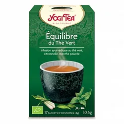 YOGI TEA EQUILIBRE DU THE VERT INFUSION BOITE DE 17 SACHETS