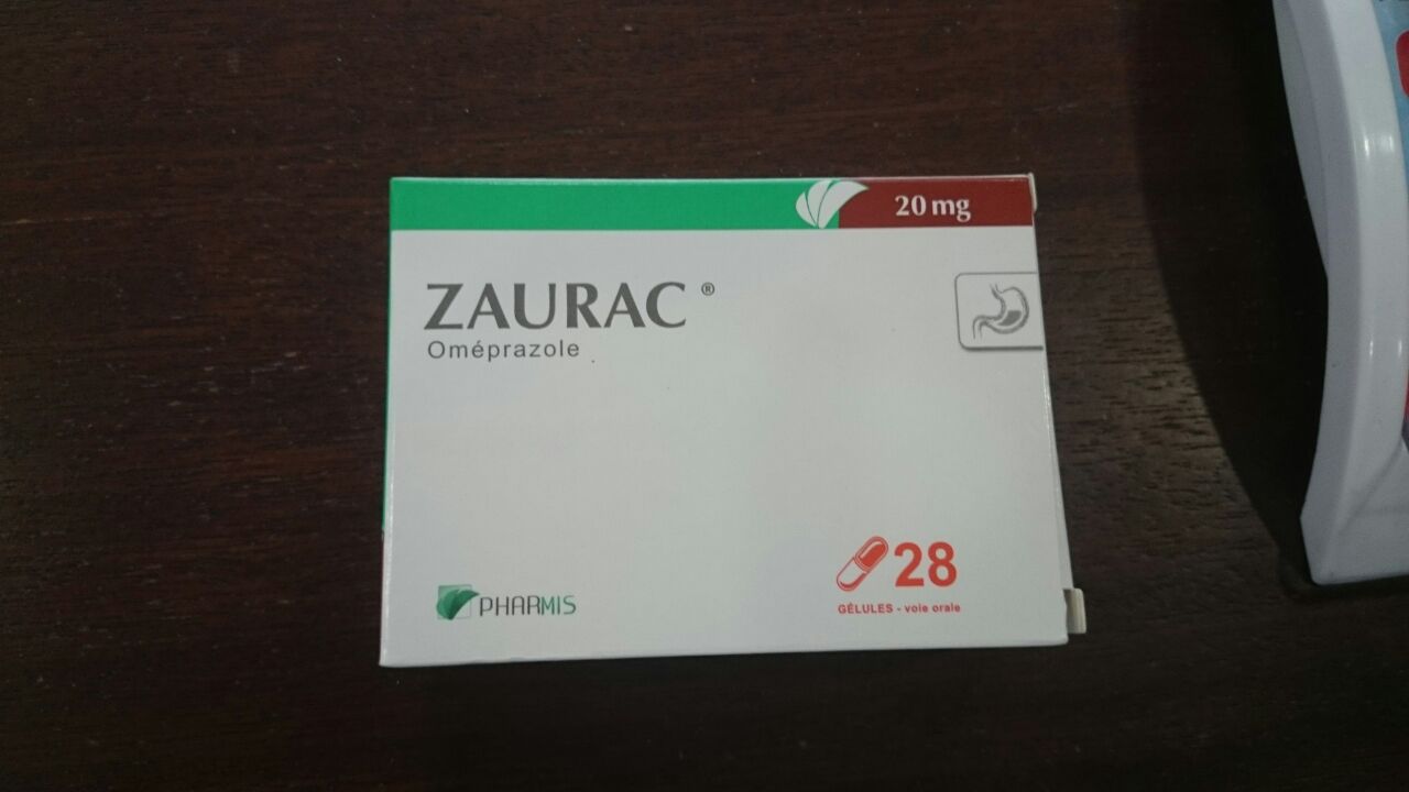 ZAURAC 20MG OMEPRAZOLE BOITE DE 28 GELULES