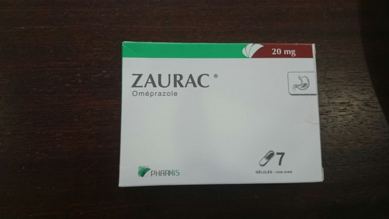 ZAURAC 20MG OMEPRAZOLE BOITE DE 7 GELULES