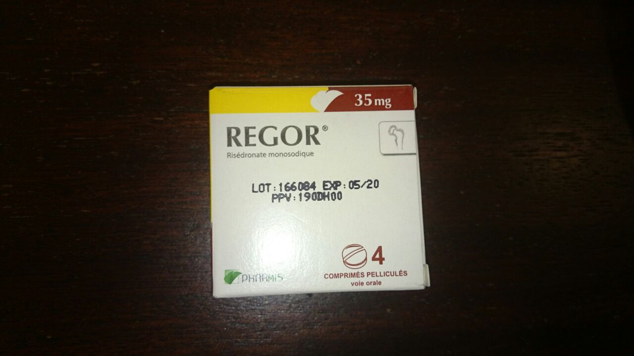 REGOR 35MG BOITE DE 4 COMPRIMES