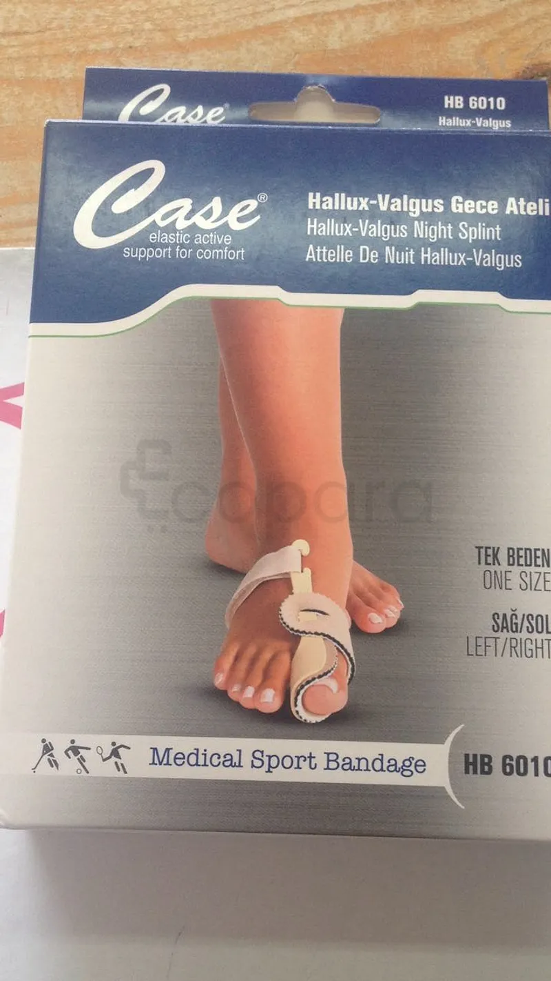 CASE ATTELLE HALLUX VALGUS PLASTIC DROIT REFERENCE HB 6010