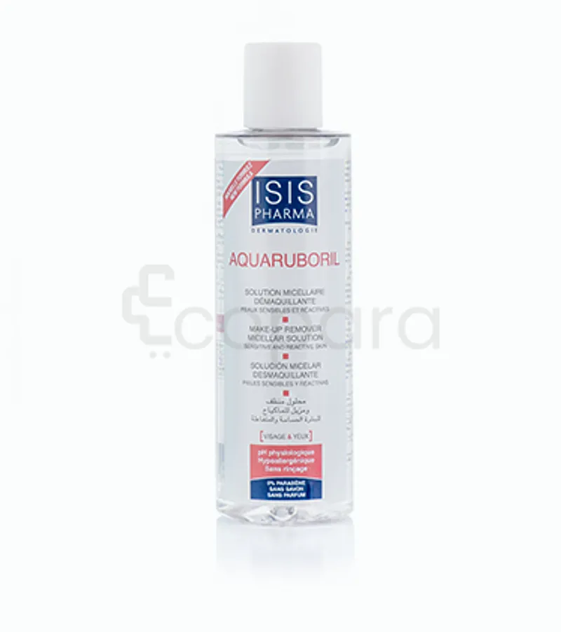 ISISPHARMA AQUARUBORIL SOLUTION MICELLAIRE DEMAQUILLANTE PEAUX SENSIBLES ET REACTIVES 200ML REFERENCE T60AV