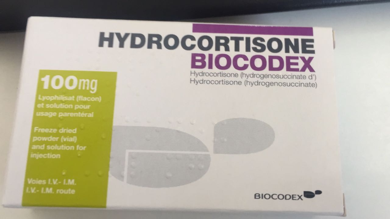 HYDROCORTISONE BIOCODEX 100MG BOITE DE 1 INJECTABLE