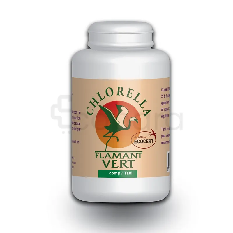 FLAMANT VERT CHLORELLA 500MG BOITE DE 100 COMPRIMES