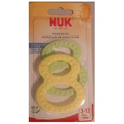 NUK ANNEAUX DE DENTITION MORDEDOR 3-12MOIS BOITE DE 2