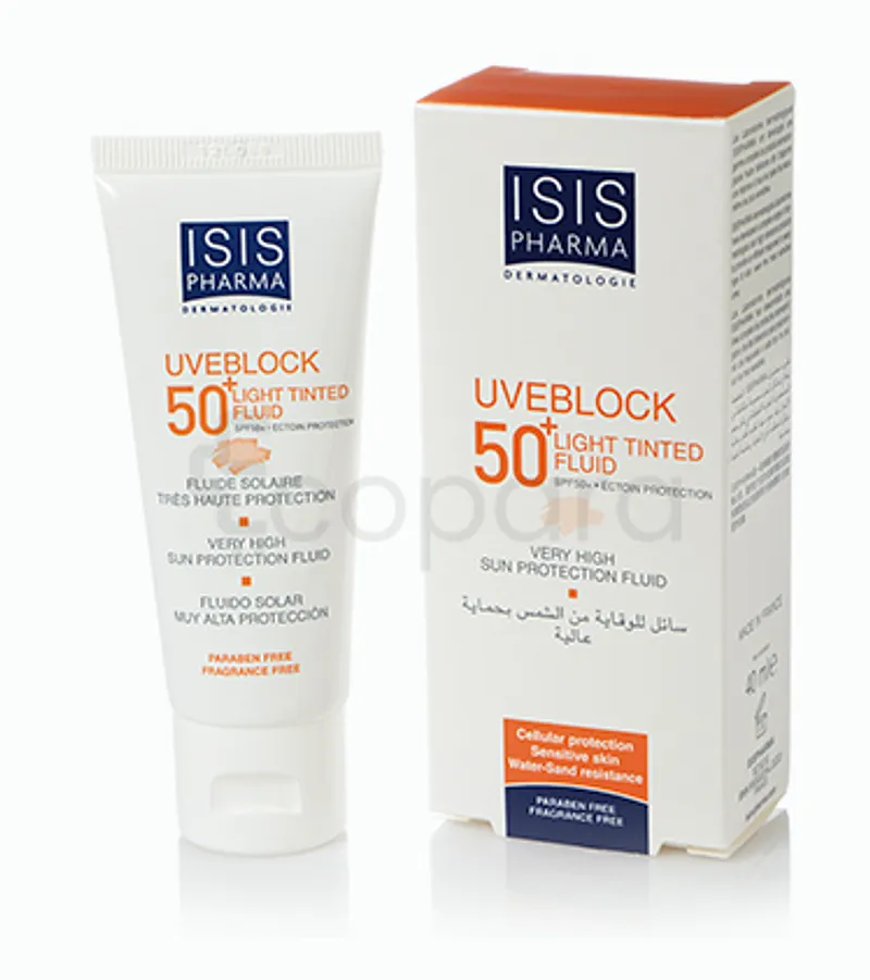 ISISPHARMA UVEBLOCK SPF50+ LIGHT TINTED FLUID 40ML REFERENCE COIVISI015