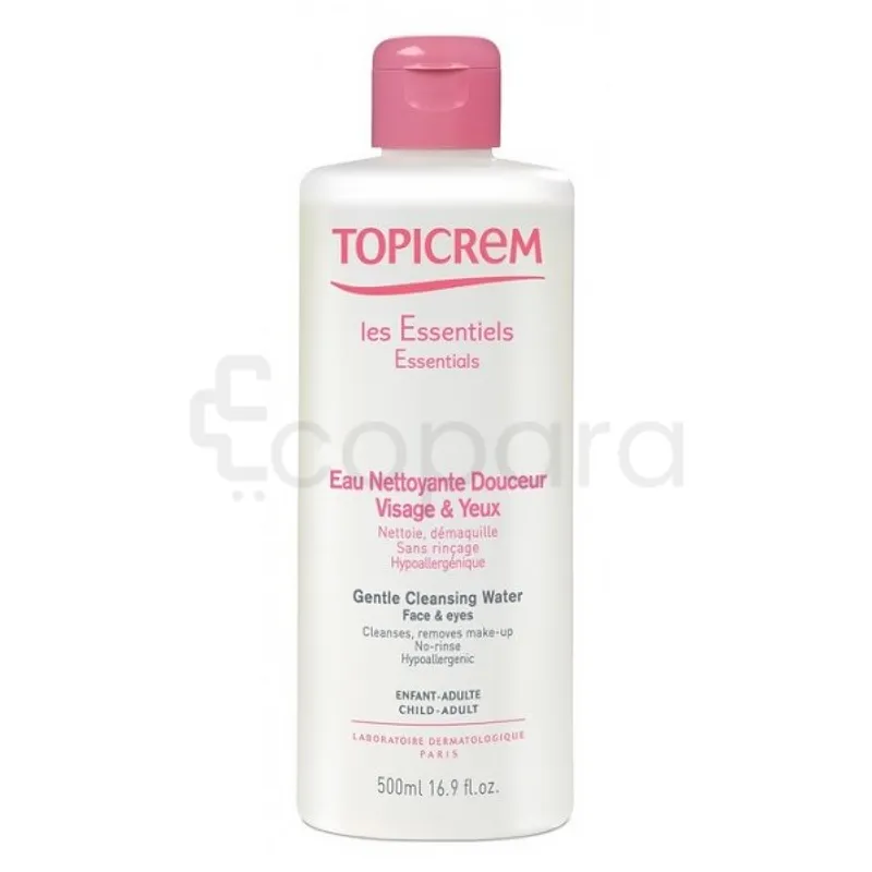 TOPICREM EAU NETTOYANTE DOUCEUR VISAGE ET YEUX 500ML