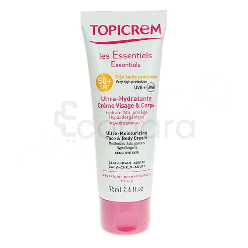 TOPICREM ULTRA-HYDRATANTE CREME VISAGE ET CORPS SPF50+ 75ML