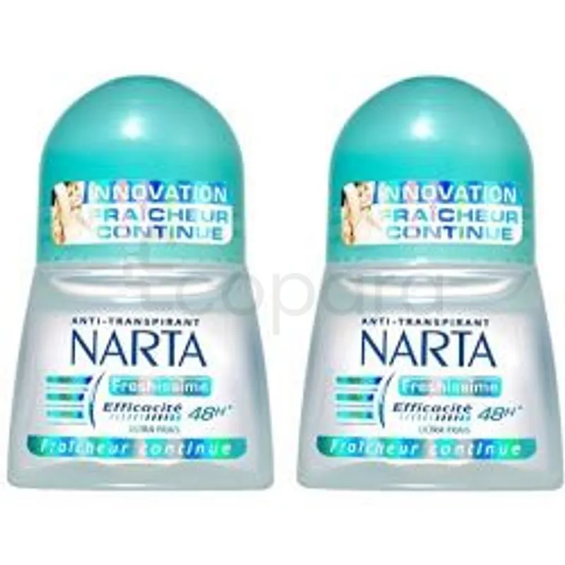 NARTA DEODORANT STICK FRAICHEUR CONTINUE 48H 50ML BOITE DE 2