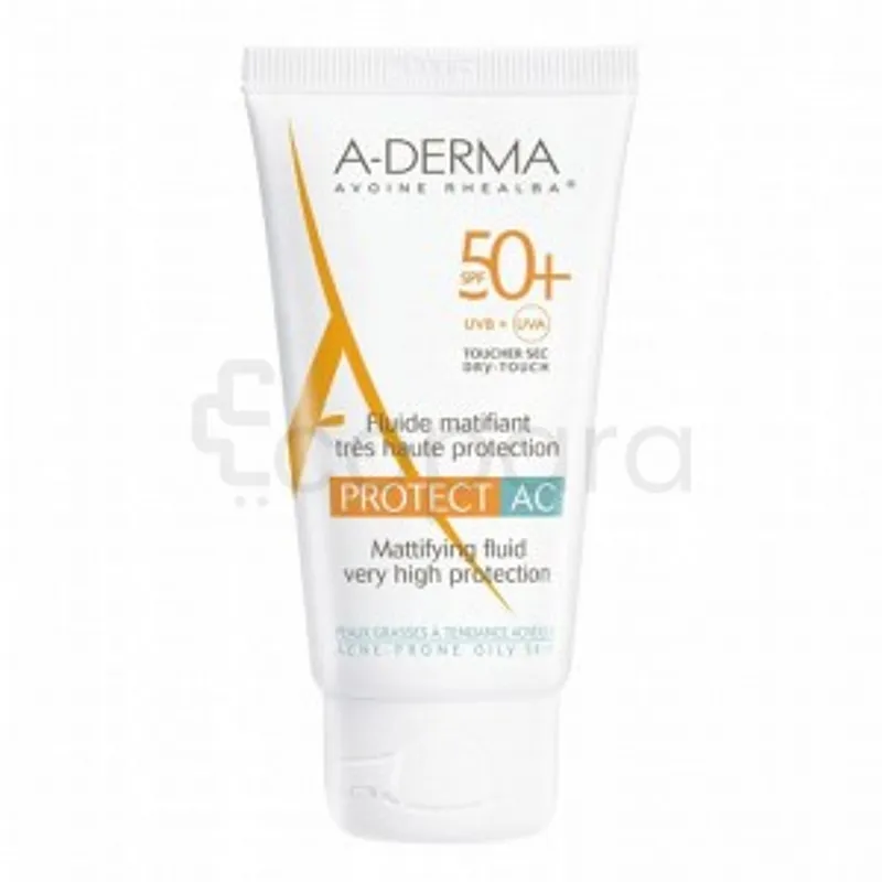 ADERMA PROTECT AC FLUIDE MATIFIANT TRES HAUTE PROTECTION SPF50+ 40ML