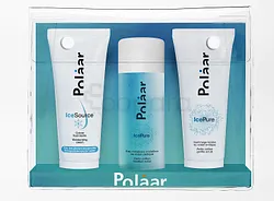 POLAAR ICESOURCE KIT DECOUVERTE CREME HYDRATANTE 25ML + ICEPURE EAU MICELLAIRE 50ML + ICEPURE GOMMAGE TENDRE 30ML