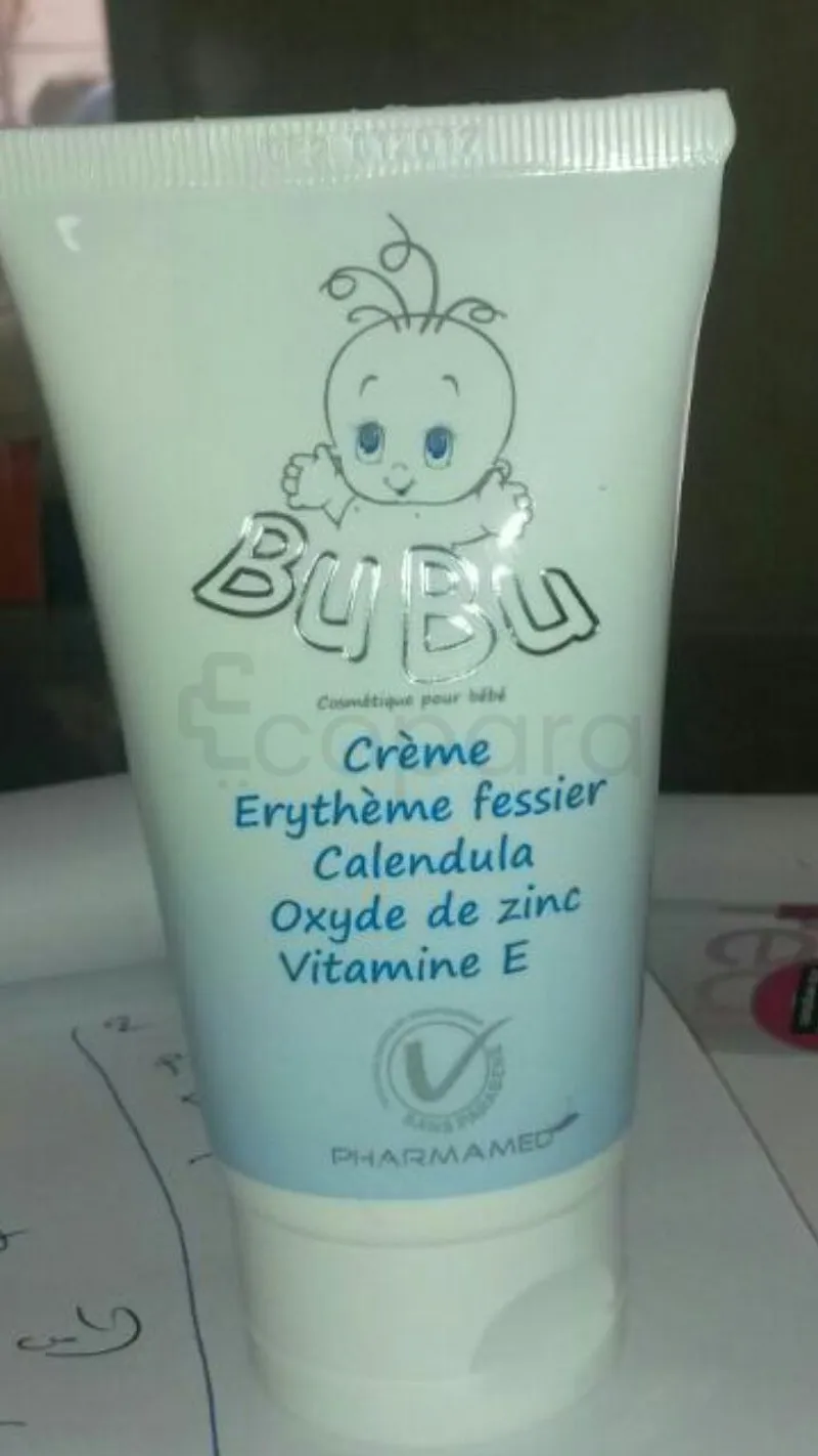 BUBU CREME ERYTHEME FESSIER CALENDULA OXYDE DE ZINC VITAMINE E
