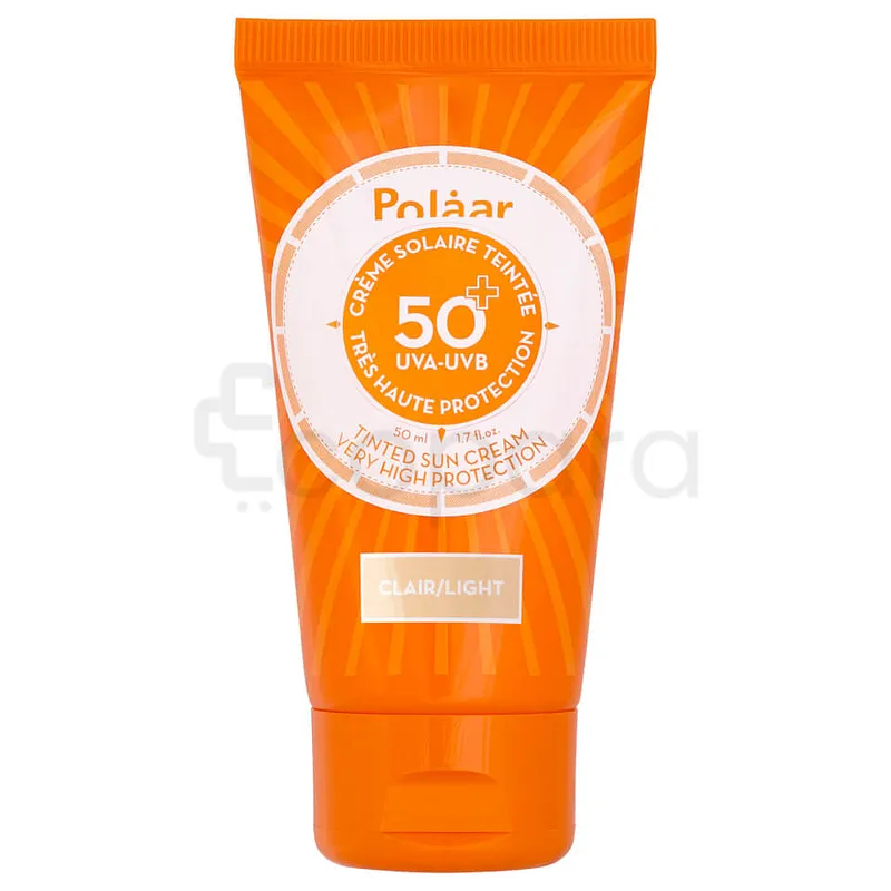 POLAAR SUN CREME SOLAIRE SPF50+ TEINTEE CLAIR 50ML