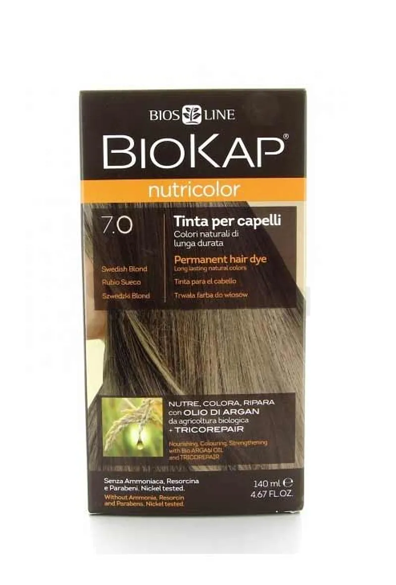 BIOKAP NUTRICOLOR BLOND MOYEN NATUREL NUMERO 7.0