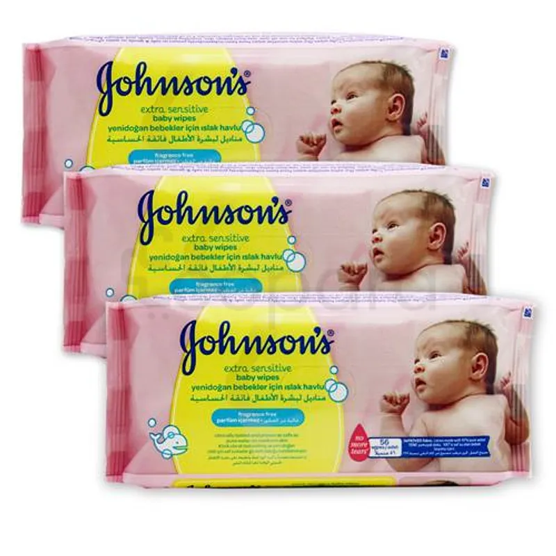 JOHNSON'S BABY LINGETTES EXTRA SENSITIVE BOITE DE 56