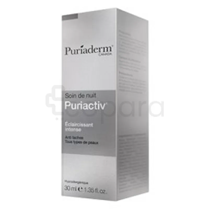 PURIADERM PURIACTIV SOIN DE NUIT ECLAIRCISSANT INTENSE 30ML