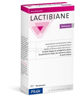 PILEJE LACTIBIANE TOLERANCE BOITE DE 30 GELULES