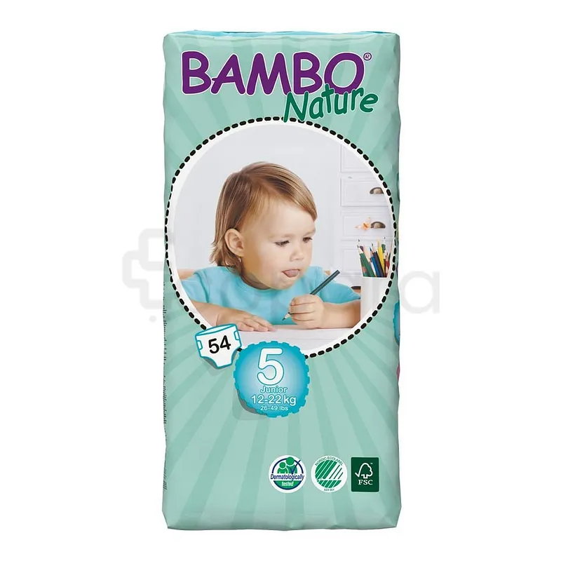 BAMBO NATURE COUCHES JUNIOR 12KG-22KG TAILLE 5 BOITE DE 54