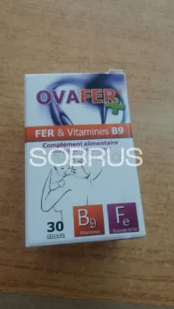 OVAFER PLUS FER & VITAMINES B9 BOITE DE 30 GELULES