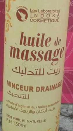 INDOKA COSMETIQUE HUILE DE MASSAGE MINCEUR DRAINAGE 150ML