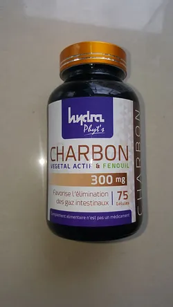 HYDRA PHYT'S CHARBON VEGETAL ACTIF ET FENOUIL 300MG BOITE DE 75 GELULES