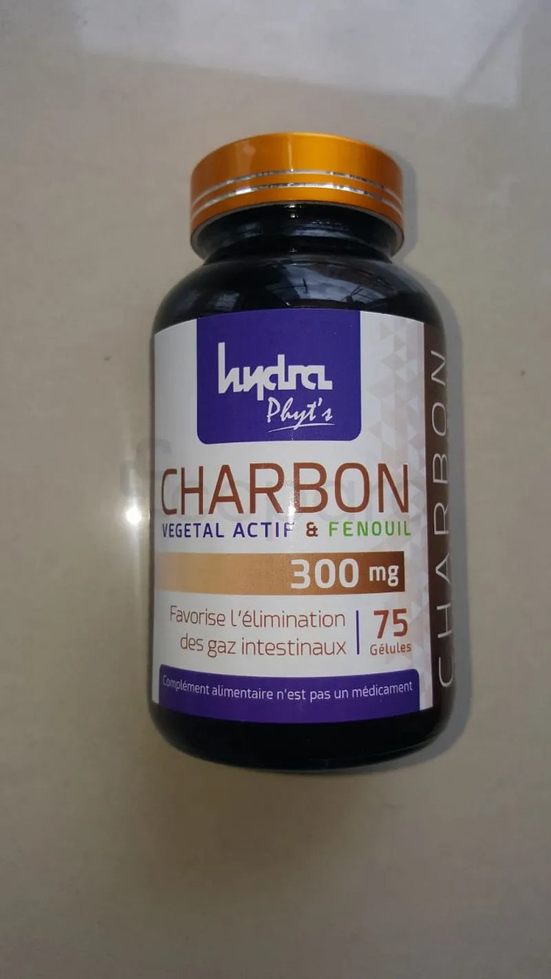 HYDRA PHYT'S CHARBON VEGETAL ACTIF ET FENOUIL 300MG BOITE DE 75 GELULES