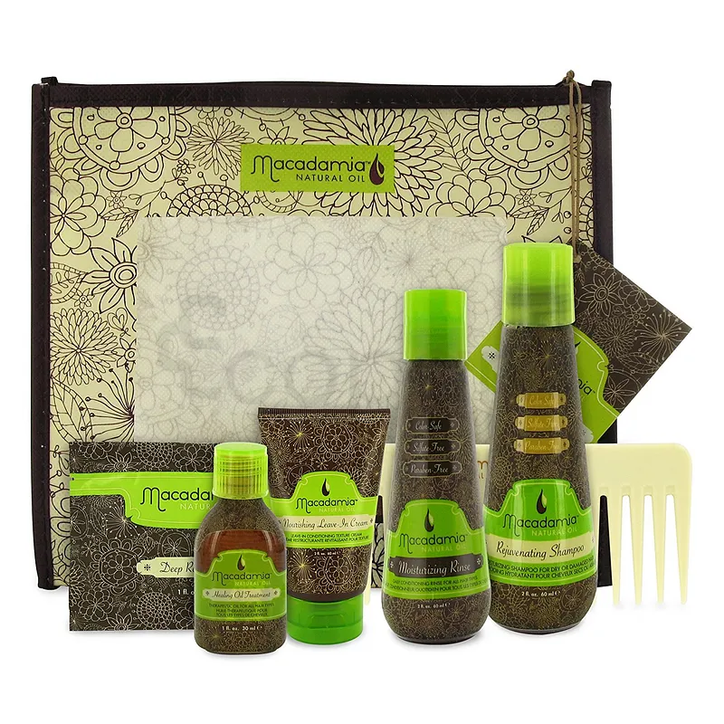 MACADAMIA COFFRET NATURAL OIL LUXE TRAVEL KIT