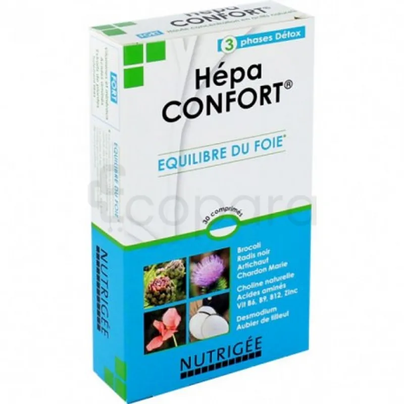NUTRIGEE HEPA CONFORT EQUILIBRE DU FOIE BOITE DE 30 COMPRIMES