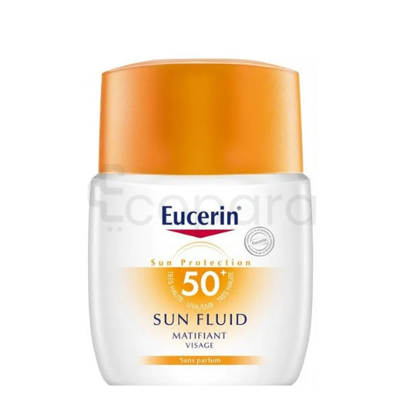 EUCERIN SUN PROTECTION SUN FLUID MATIFIANT VISAGE SPF50+ 50ML
