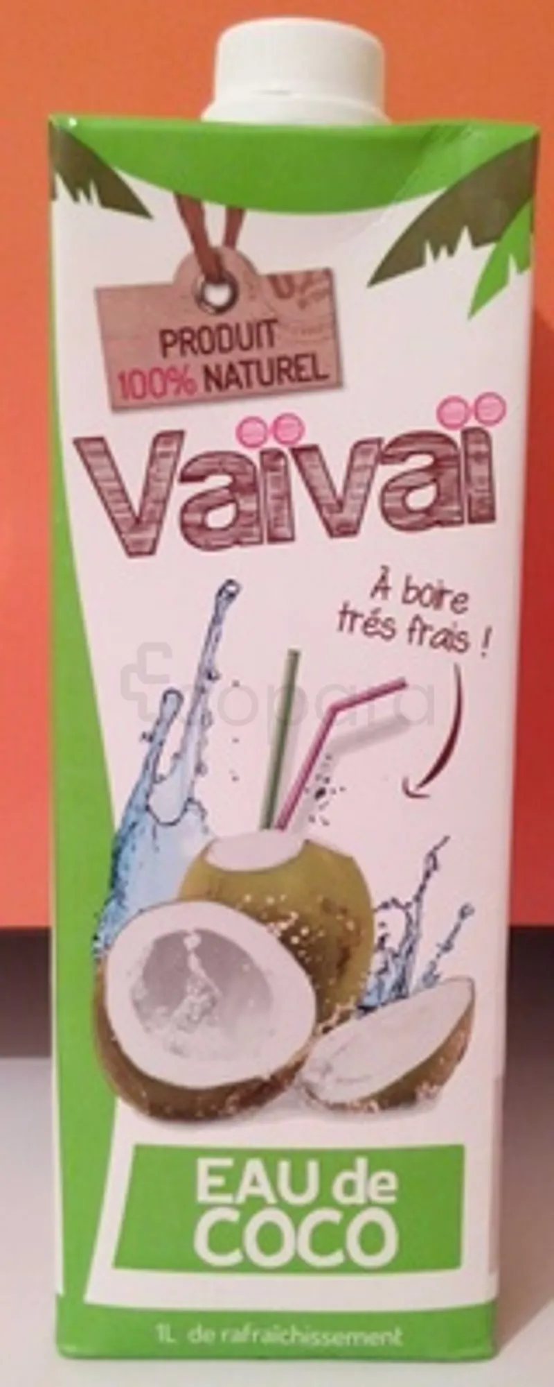 VAIVAI EAU DE COCO SANS SUCRE AJOUTE 1L