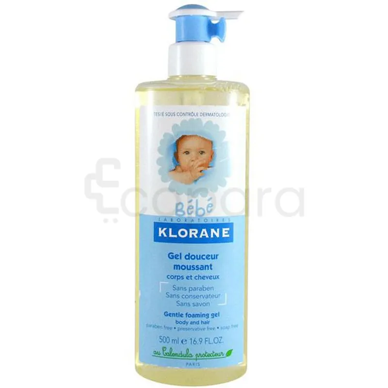KLORANE BEBE GEL DOUCEUR MOUSSANT CORPS ET CHEVEUX 500ML