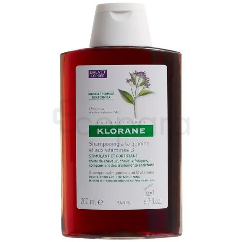 KLORANE QUININE SHAMPOOING A LA QUININE ET AUX VITAMINES B ANTI-CHUTE 200ML