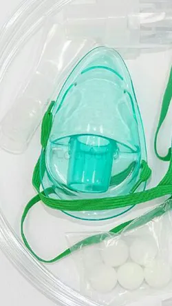 MASQUE OX2 VERT ENFANT 2M TUBE