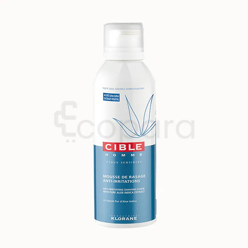 KLORANE CIBLE HOMME MOUSSE DE RASAGE ANTI-IRRITATIONS 200ML