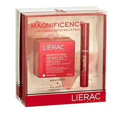 LIERAC COFFRET MAGNIFICENCE CREME VELOUTEE JOUR ET NUIT 50ML + MAGNIFICENCE YEUX 4G OFFERT PEAUX SECHES