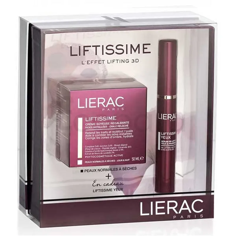 LIERAC COFFRET LIFTISSIME CREME SOYEUSE REGALBANTE 50ML + LIFTISSIME YEUX 15ML