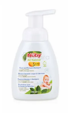 NUBY ALL NATURAL MOUSSE LAVANTE CORPS ET CHEVEUX 250ML REFERENCE 20-CG14025