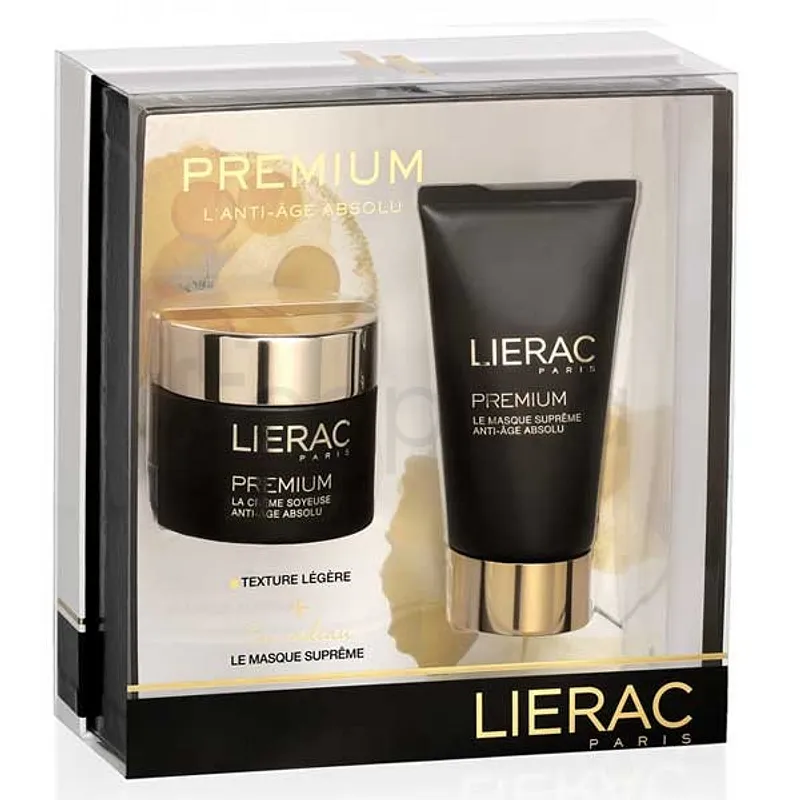 LIERAC COFFRET PREMIUM LA CREME SOYEUSE ANTI-AGE ABSOLU 50ML + LE MASQUE SUPREME ANTI-AGE ABSOLU 75ML