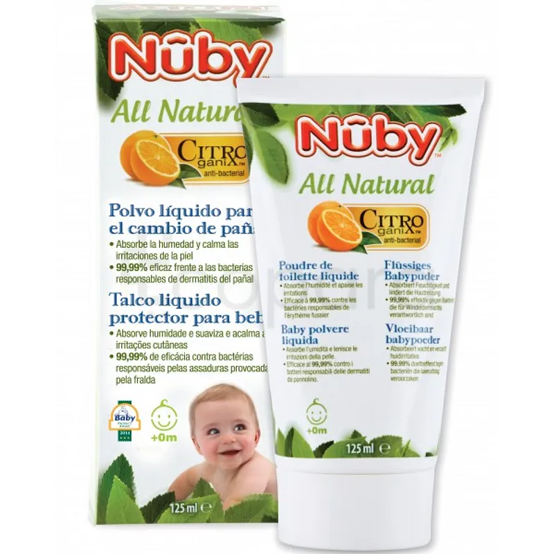 NUBY ALL NATURAL POUDRE DE TOILETTE LIQUIDE 125ML REFERENCE CG78012
