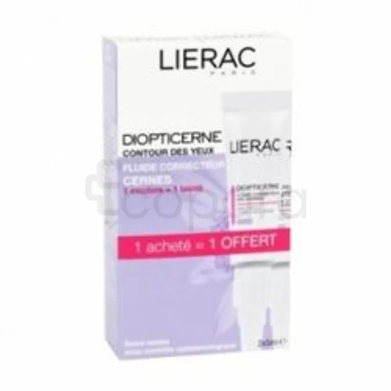 LIERAC DIOPTICERNE FLUIDE CORRECTEUR DES CERNES 5ML OFFRE BOITE DE 2
