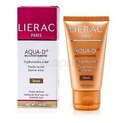 LIERAC AQUA-D+ MULTIVITAMINE FLUIDE TEINTE DORE 40ML